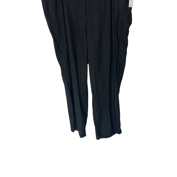 Old Navy Pants Plus Black Basic Stretch Lagenlook Relaxed Wide Leg Size 3X - Picture 3 of 13